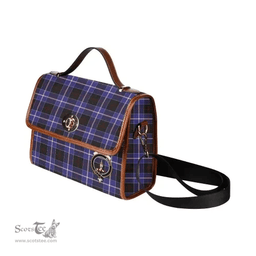 Scottish Canvas Bag Dunlop Clan Clan Tartan Waterproof Canvas Bag - Crest Classic Scottish Plaid Tartan Plaid