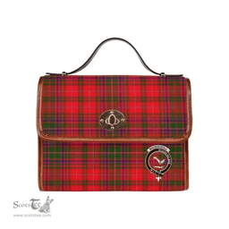 Scottish Canvas Bag MacDougall Clan Clan Tartan Waterproof Canvas Bag - Crest Classic Scottish Plaid Tartan Plaid