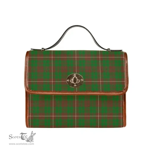 Scottish Canvas Bag MacKinnon Hunting Modern Clan Tartan Waterproof Canvas Bag - Classic Scottish Plaid Tartan Plaid