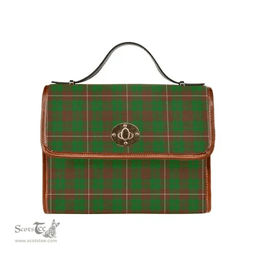 Scottish Canvas Bag MacKinnon Hunting Modern Clan Tartan Waterproof Canvas Bag - Classic Scottish Plaid Tartan Plaid