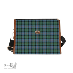 Scottish Canvas Bag Malcolm Ancient Clan Tartan Waterproof Canvas Bag - Classic Scottish Plaid Tartan Plaid