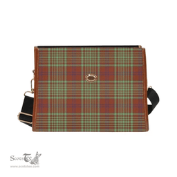 Scottish Canvas Bag MacGillivray Hunting Ancient Clan Tartan Waterproof Canvas Bag - Classic Scottish Plaid Tartan Plaid