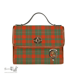 Scottish Canvas Bag MacGregor Clan Clan Tartan Waterproof Canvas Bag - Crest Classic Scottish Plaid Tartan Plaid