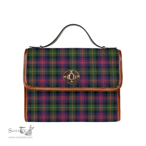 Scottish Canvas Bag Logan Modern Clan Tartan Waterproof Canvas Bag - Classic Scottish Plaid Tartan Plaid
