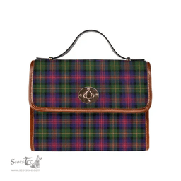 Scottish Canvas Bag Logan Modern Clan Tartan Waterproof Canvas Bag - Classic Scottish Plaid Tartan Plaid
