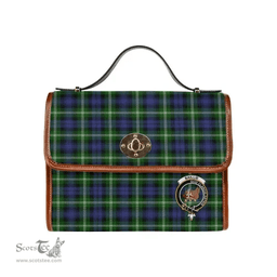 Scottish Canvas Bag Baillie Clan Clan Tartan Waterproof Canvas Bag - Crest Classic Scottish Plaid Tartan Plaid