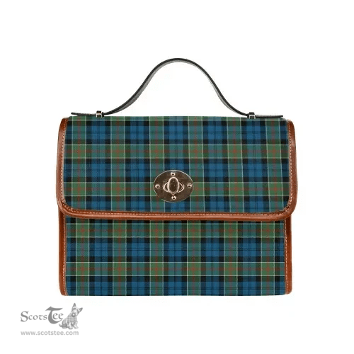 Scottish Canvas Bag Colquhoun Ancient Clan Tartan Waterproof Canvas Bag - Classic Scottish Plaid Tartan Plaid