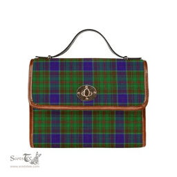 Scottish Canvas Bag Adam Clan Tartan Waterproof Canvas Bag - Classic Scottish Plaid Tartan Plaid