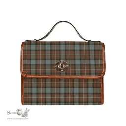 Scottish Canvas Bag Fergusson Weathered Clan Tartan Waterproof Canvas Bag - Classic Scottish Plaid Tartan Plaid