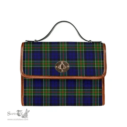 Scottish Canvas Bag Colquhoun Modern Clan Tartan Waterproof Canvas Bag - Classic Scottish Plaid Tartan Plaid