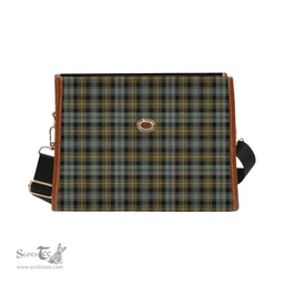 Scottish Canvas Bag Farquharson Weathered Clan Tartan Waterproof Canvas Bag - Classic Scottish Plaid Tartan Plaid
