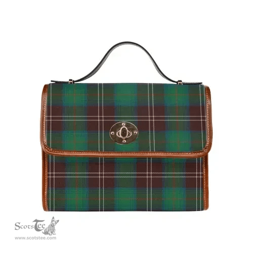Scottish Canvas Bag Chisholm Hunting Ancient Clan Tartan Waterproof Canvas Bag - Classic Scottish Plaid Tartan Plaid