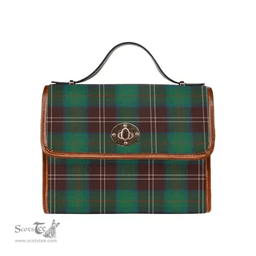 Scottish Canvas Bag Chisholm Hunting Ancient Clan Tartan Waterproof Canvas Bag - Classic Scottish Plaid Tartan Plaid