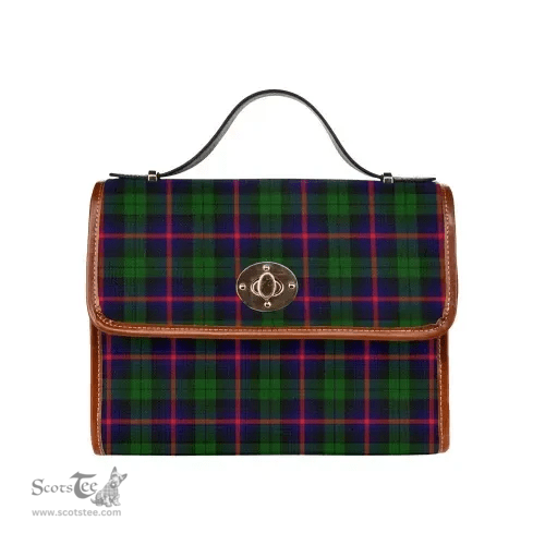 Scottish Canvas Bag Urquhart Modern Clan Tartan Waterproof Canvas Bag - Classic Scottish Plaid Tartan Plaid