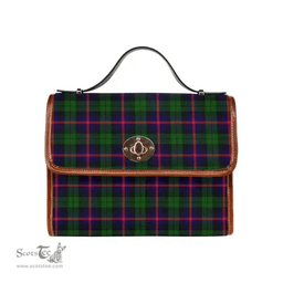 Scottish Canvas Bag Urquhart Modern Clan Tartan Waterproof Canvas Bag - Classic Scottish Plaid Tartan Plaid