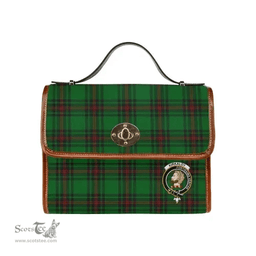 Scottish Canvas Bag Kirkaldy Clan Clan Tartan Waterproof Canvas Bag - Crest Classic Scottish Plaid Tartan Plaid