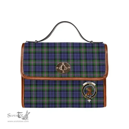 Scottish Canvas Bag Baird Clan Clan Tartan Waterproof Canvas Bag - Crest Classic Scottish Plaid Tartan Plaid