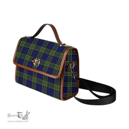 Scottish Canvas Bag Colquhoun Modern Clan Tartan Waterproof Canvas Bag - Classic Scottish Plaid Tartan Plaid