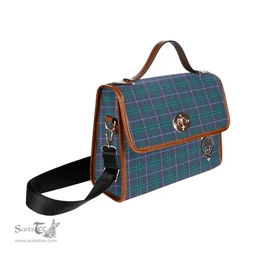 Scottish Canvas Bag Sandilands Clan Clan Tartan Waterproof Canvas Bag - Crest Classic Scottish Plaid Tartan Plaid