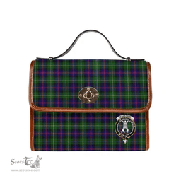 Scottish Canvas Bag Malcolm (or MacCallum) Clan Clan Tartan Waterproof Canvas Bag - Crest Classic Scottish Plaid Tartan Plaid