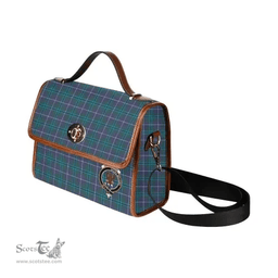 Scottish Canvas Bag Sandilands Clan Clan Tartan Waterproof Canvas Bag - Crest Classic Scottish Plaid Tartan Plaid