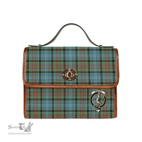 Scottish Canvas Bag Paisley Clan Clan Tartan Waterproof Canvas Bag - Crest Classic Scottish Plaid Tartan Plaid