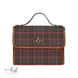 Scottish Canvas Bag Cumming Hunting Modern Clan Tartan Waterproof Canvas Bag - Classic Scottish Plaid Tartan Plaid