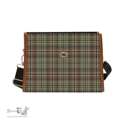 Scottish Canvas Bag Scott Green Weathered Clan Tartan Waterproof Canvas Bag - Classic Scottish Plaid Tartan Plaid