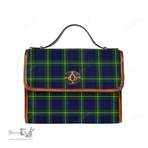 Scottish Canvas Bag Forbes Modern Clan Tartan Waterproof Canvas Bag - Classic Scottish Plaid Tartan Plaid
