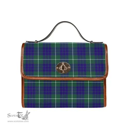 Scottish Canvas Bag Hamilton Hunting Modern Clan Tartan Waterproof Canvas Bag - Classic Scottish Plaid Tartan Plaid