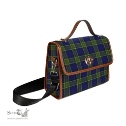 Scottish Canvas Bag Colquhoun Modern Clan Tartan Waterproof Canvas Bag - Classic Scottish Plaid Tartan Plaid