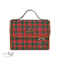 Scottish Canvas Bag Dalziel Clan Clan Tartan Waterproof Canvas Bag - Crest Classic Scottish Plaid Tartan Plaid