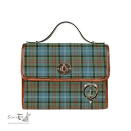 Scottish Canvas Bag Caldwell Clan Clan Tartan Waterproof Canvas Bag - Crest Classic Scottish Plaid Tartan Plaid