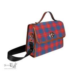 Scottish Canvas Bag Galloway Red Clan Tartan Waterproof Canvas Bag - Classic Scottish Plaid Tartan Plaid