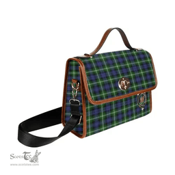 Scottish Canvas Bag Baillie Clan Clan Tartan Waterproof Canvas Bag - Crest Classic Scottish Plaid Tartan Plaid