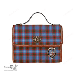 Scottish Canvas Bag Trotter Clan Clan Tartan Waterproof Canvas Bag - Crest Classic Scottish Plaid Tartan Plaid