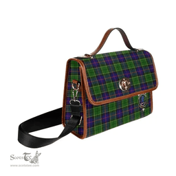 Scottish Canvas Bag Forsyth Clan Clan Tartan Waterproof Canvas Bag - Crest Classic Scottish Plaid Tartan Plaid