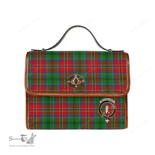 Scottish Canvas Bag MacCulloch (McCulloch) Clan Clan Tartan Waterproof Canvas Bag - Crest Classic Scottish Plaid Tartan Plaid