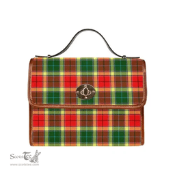 Scottish Canvas Bag Gibbs Clan Tartan Waterproof Canvas Bag - Classic Scottish Plaid Tartan Plaid