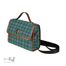 Scottish Canvas Bag Morrison Ancient Clan Tartan Waterproof Canvas Bag - Classic Scottish Plaid Tartan Plaid
