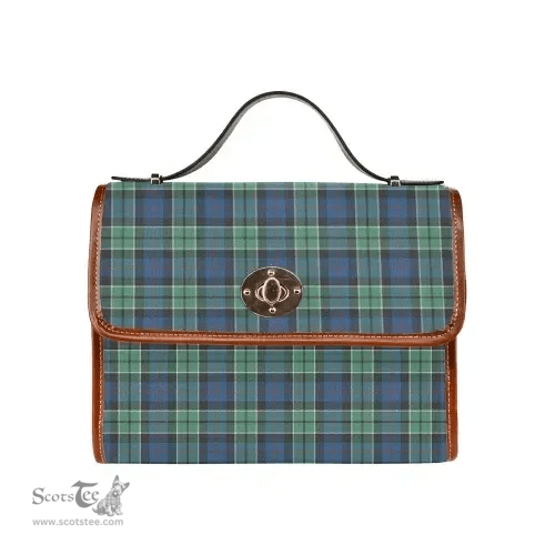 Scottish Canvas Bag Leslie Hunting Ancient Clan Tartan Waterproof Canvas Bag - Classic Scottish Plaid Tartan Plaid