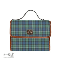 Scottish Canvas Bag Leslie Hunting Ancient Clan Tartan Waterproof Canvas Bag - Classic Scottish Plaid Tartan Plaid