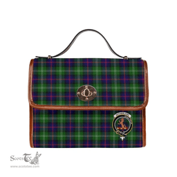 Scottish Canvas Bag Sutherland Clan Clan Tartan Waterproof Canvas Bag - Crest Classic Scottish Plaid Tartan Plaid
