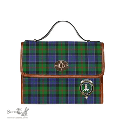 Scottish Canvas Bag Paterson Clan Clan Tartan Waterproof Canvas Bag - Crest Classic Scottish Plaid Tartan Plaid