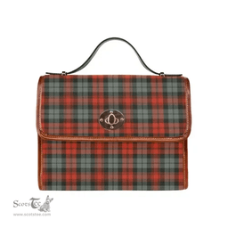 Scottish Canvas Bag MacLachlan Weathered Clan Tartan Waterproof Canvas Bag - Classic Scottish Plaid Tartan Plaid