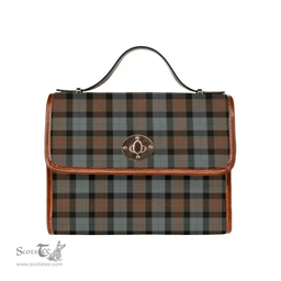 Scottish Canvas Bag Gunn Weathered Clan Tartan Waterproof Canvas Bag - Classic Scottish Plaid Tartan Plaid