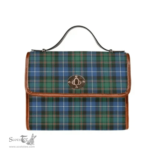 Scottish Canvas Bag MacRae Hunting Ancient Clan Tartan Waterproof Canvas Bag - Classic Scottish Plaid Tartan Plaid