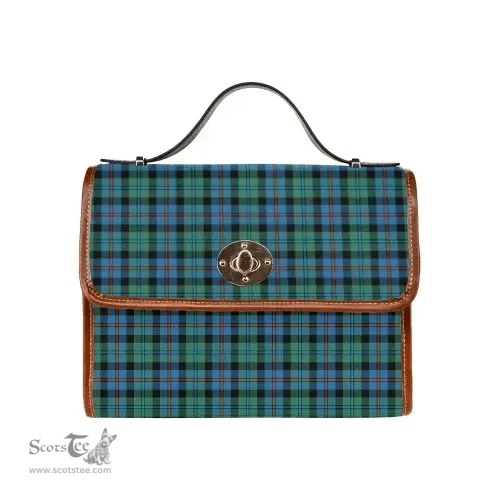 Scottish Canvas Bag Campbell of Cawdor Ancient Clan Tartan Waterproof Canvas Bag - Classic Scottish Plaid Tartan Plaid