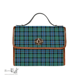 Scottish Canvas Bag Campbell of Cawdor Ancient Clan Tartan Waterproof Canvas Bag - Classic Scottish Plaid Tartan Plaid