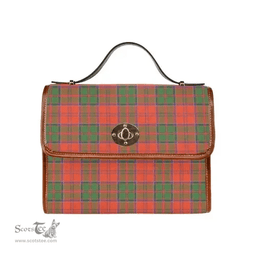 Scottish Canvas Bag Grant Ancient Clan Tartan Waterproof Canvas Bag - Classic Scottish Plaid Tartan Plaid